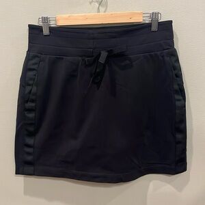 Athleta S Black Drawstring Skort